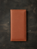 Cognac Brown Long Wallet