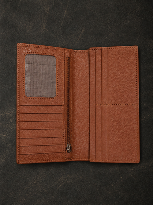 Brown Long Wallet