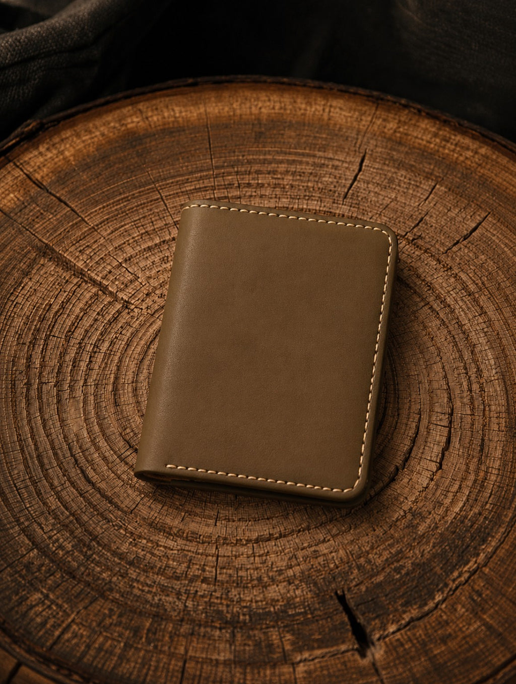 Stitch Tobacco Brown Wallet